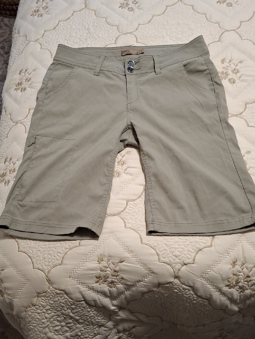 Prana Women's Tan Hiking Camping Outdoor Shorts Size 6